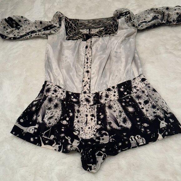 ✨ RARE Anna Sui Zodiac Silk Romper ❣️ Spring 2009 Runway / Sample ✨ - Picture 14 of 14